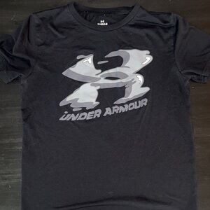 Under Armour Black Tee with Gray Logo